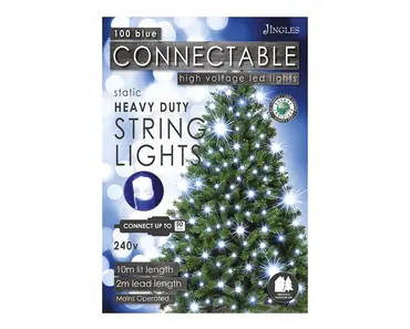 100 Bulb Led Blue Connectable Static