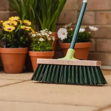 12" Stiff Garden Broom  - image 3