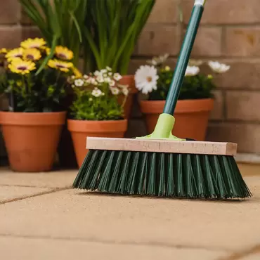 12" Stiff Garden Broom  - image 3