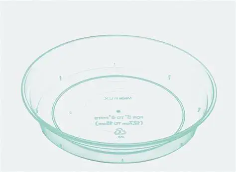 13-15cm (5/6") Clear Saucer