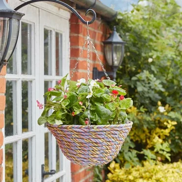 14" Gala Faux Rattan Basket - image 2
