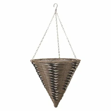14” Kikuyu Faux Rattan Cone - image 1