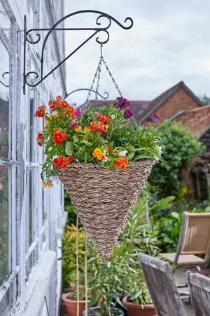 14" Sofia Faux Rattan Cone - image 2