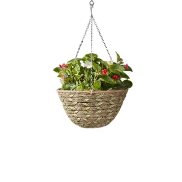 14" Woodland Faux Rattan Basket - image 1