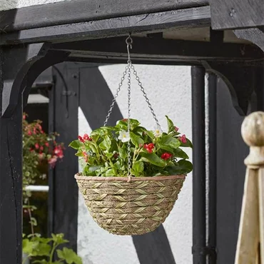 14" Woodland Faux Rattan Basket - image 2