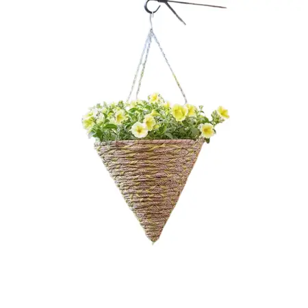 14" Woodland Faux Rattan Cone - image 1