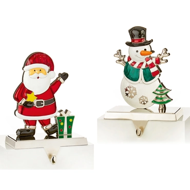 17cm Santa Snowman 2 Asst
