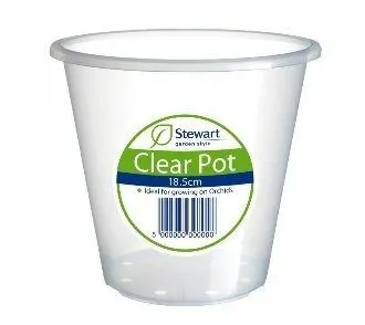 18.5cm Clear Pots
