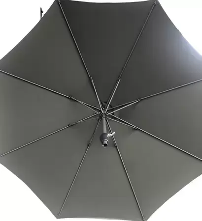 2.5m Round Aluminium Grey Parasol