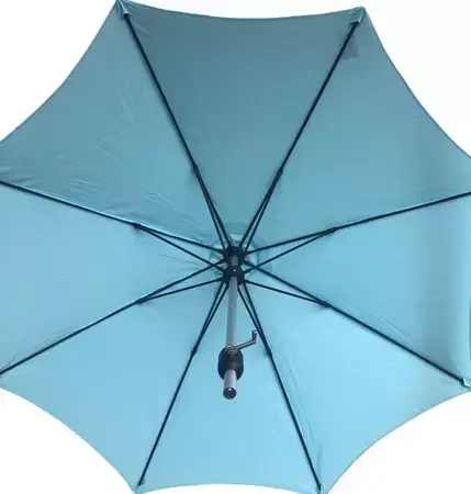 2.5m Round Aluminium Aqua Blue Parasol