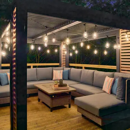 20 Led Large Edison Festoon With Drop - Connectable - image 3