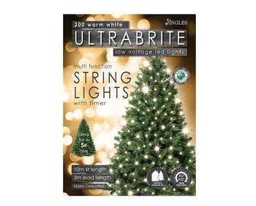 200l Warm White Led Ultra Bright Lights-Timer