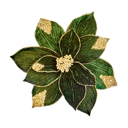29cm Green Velvet With Gold