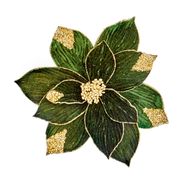 29cm Green Velvet With Gold