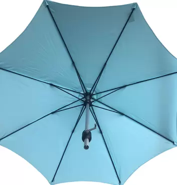 3m Round Aluminium Aqua Blue Parasol
