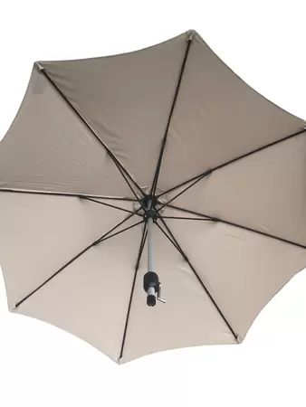 3m Round Aluminium Taupe Parasol