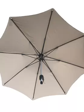3m Round Aluminium Taupe Parasol