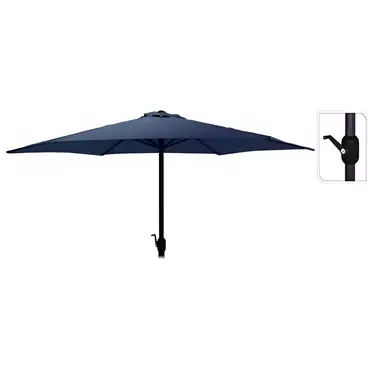 3m Round Heavy Duty Parasol Navy