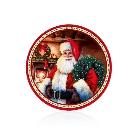 40cm Red Santa With Wreaths