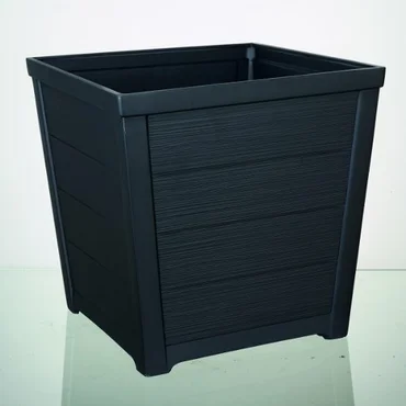 40cm Taper Square Planter - Anthracite