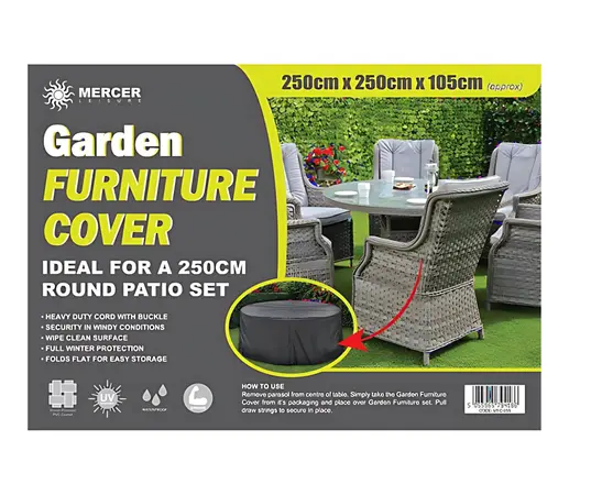 6 Seater Round Cover 250cm