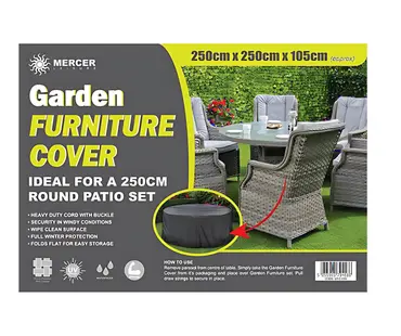 6 Seater Round Cover 250cm