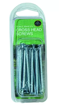 65MM (2 1/2") Cross Head Screws No 8 (15)
