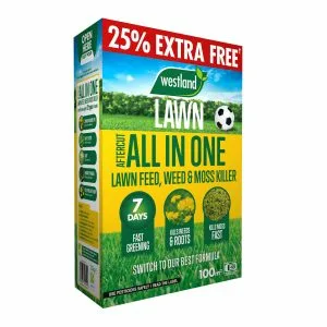 Aftercut All In One Lawn Feed, Weed and Moss Killer 80sqm + 25% Extra Free