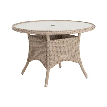 Alexander Rose Hazelmere 4 Seat Round Dining Set with Parasol - image 6
