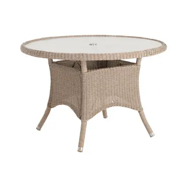 Alexander Rose Hazelmere 4 Seat Round Dining Set with Parasol - image 6