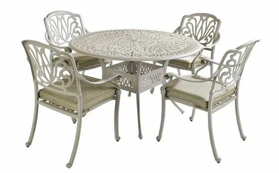 Amalfi 4 Seat Round Dining Set - image 1