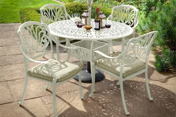 Amalfi 4 Seat Round Dining Set - image 3