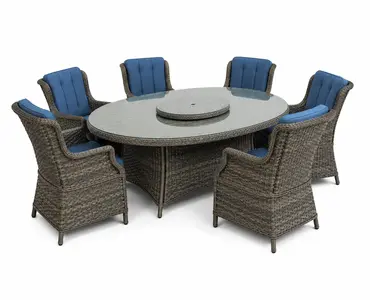 Amalfi 6 Seat Oval Dining Set