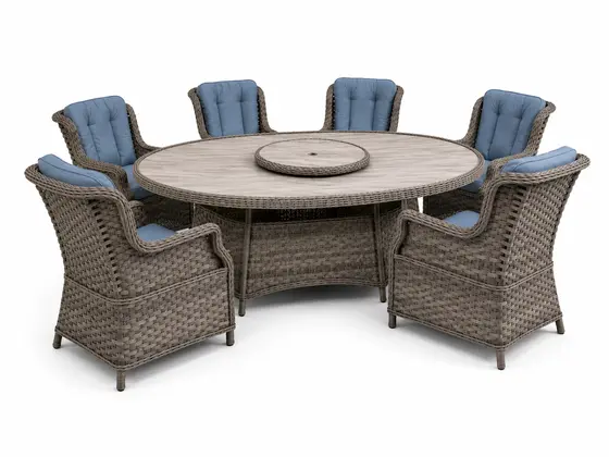 Amalfi 6 Seat Oval Dining Set - image 1