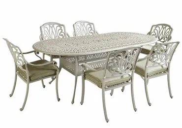 Amalfi 6 Seat Oval Dining Set