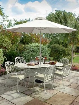 Amalfi 6 Seat Oval Dining Set - image 2
