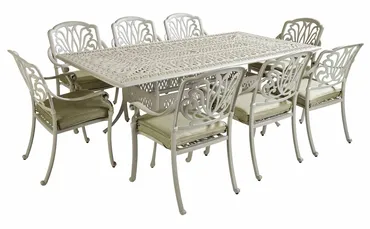 Amalfi 8 Seat Rectangular Dining Set