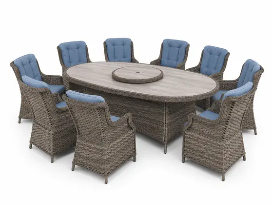 Amalfi 8 Seater Oval Dining Set - image 1