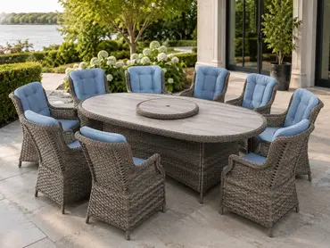 Amalfi 8 Seater Oval Dining Set - image 2