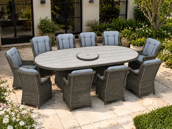 Amalfi Oval 10 Seater Dining Set - image 2
