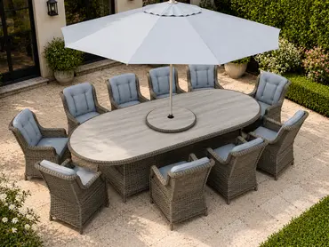 Amalfi Oval 10 Seater Dining Set - image 5