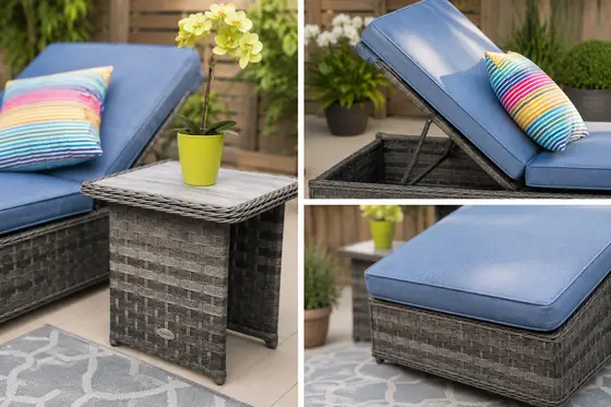 Amalfi Sunlounger with Side Table - image 3