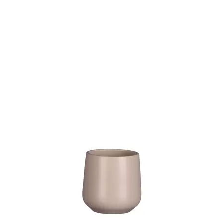 Amber Pot Round L.Pink Matt Extra Small