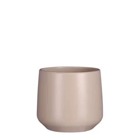 Amber Pot Round L.Pink Matt Medium