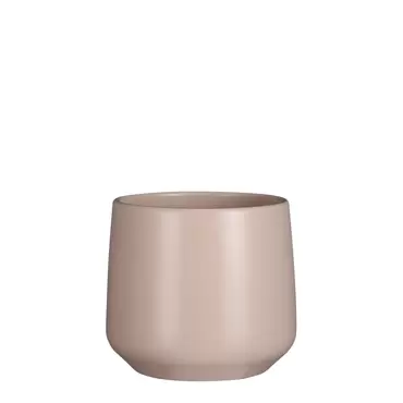 Amber Pot Round L.Pink Matt Medium