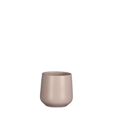 Amber Pot Round L.Pink Matt Small