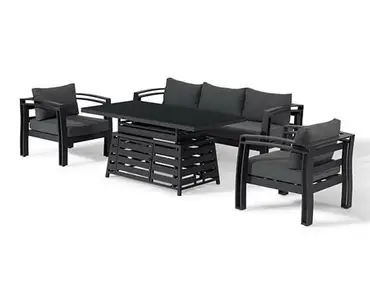 Ashbury 3 Seat High Dining Sofa Set with 2 Armchairs - image 3