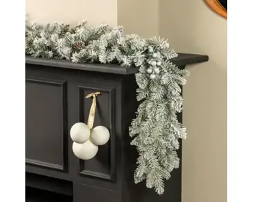 Aspen Garland Snowy Glitter Indoor - image 2