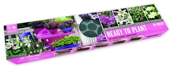 Balcon-O-Mat Tray Pink-White Shades (12,5x54x5cm)