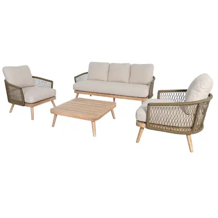 Bali Rope Weave 3 Seat Lounge Set - image 1